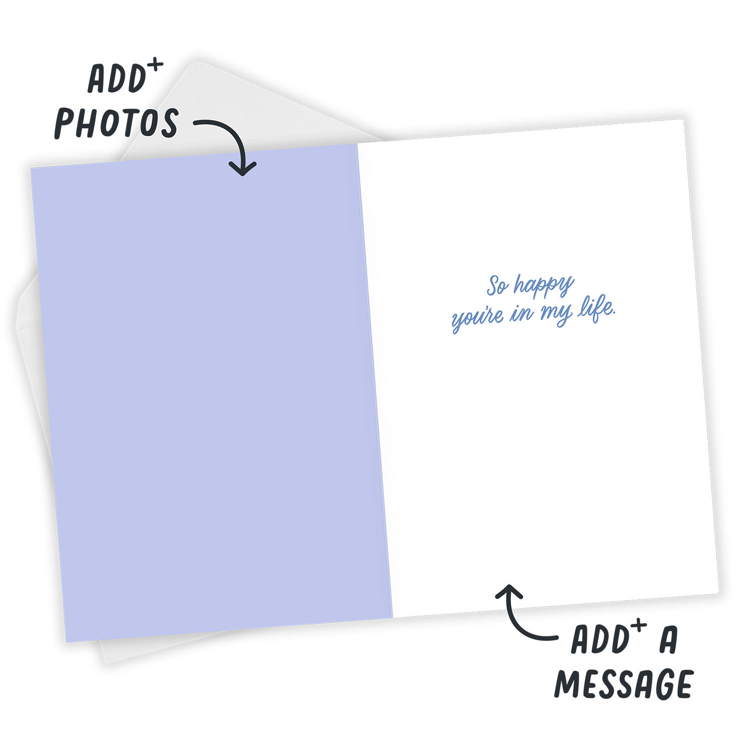 You are Magic Abstract Art Personalized Card Open Card with Envelope indicating personalization image number 3