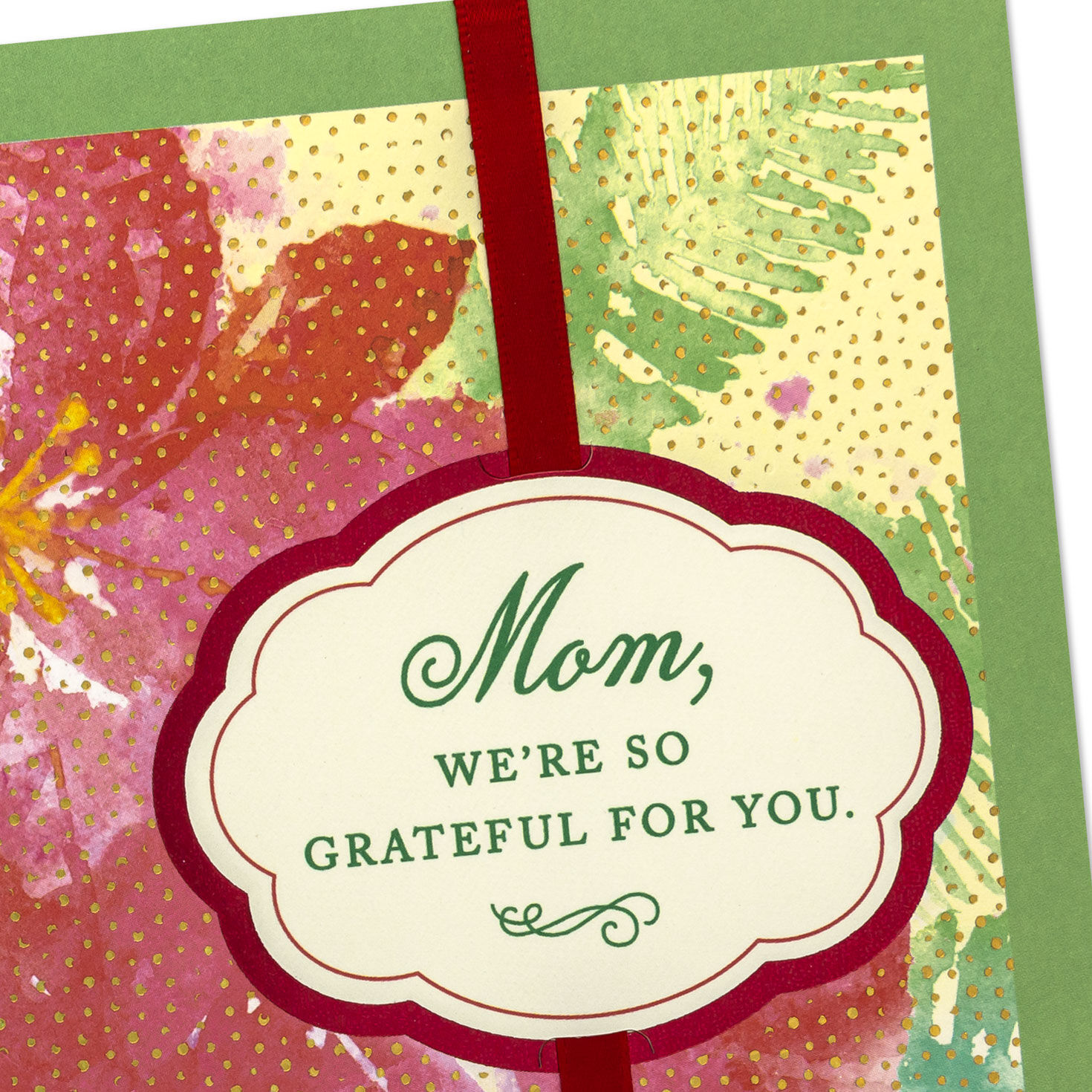 We're So Grateful for You Christmas Card for Mom From Us, , large image number 4