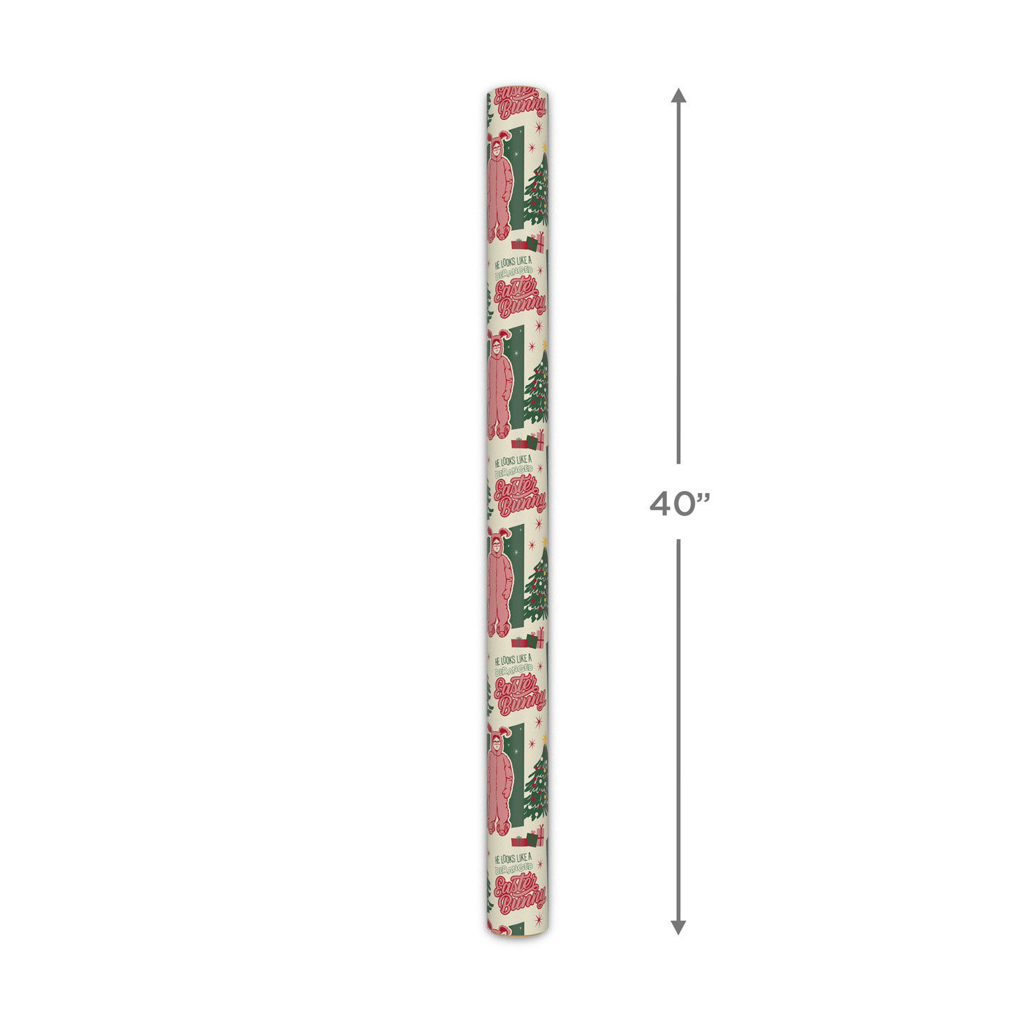 A Christmas Story Bunny Suit Holiday Wrapping Paper measurement image number 5