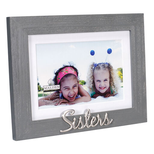 Malden Sisters Gray Distressed Wood Picture Frame, 4x6/5x7, 