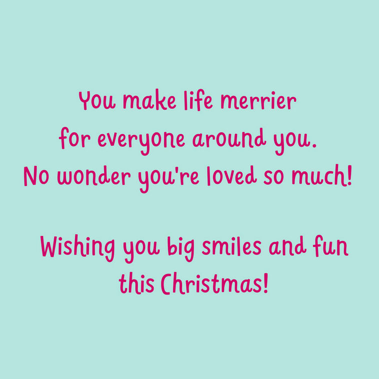 You're Loved So Much Christmas Card for Great-Granddaughter, , large image number 2