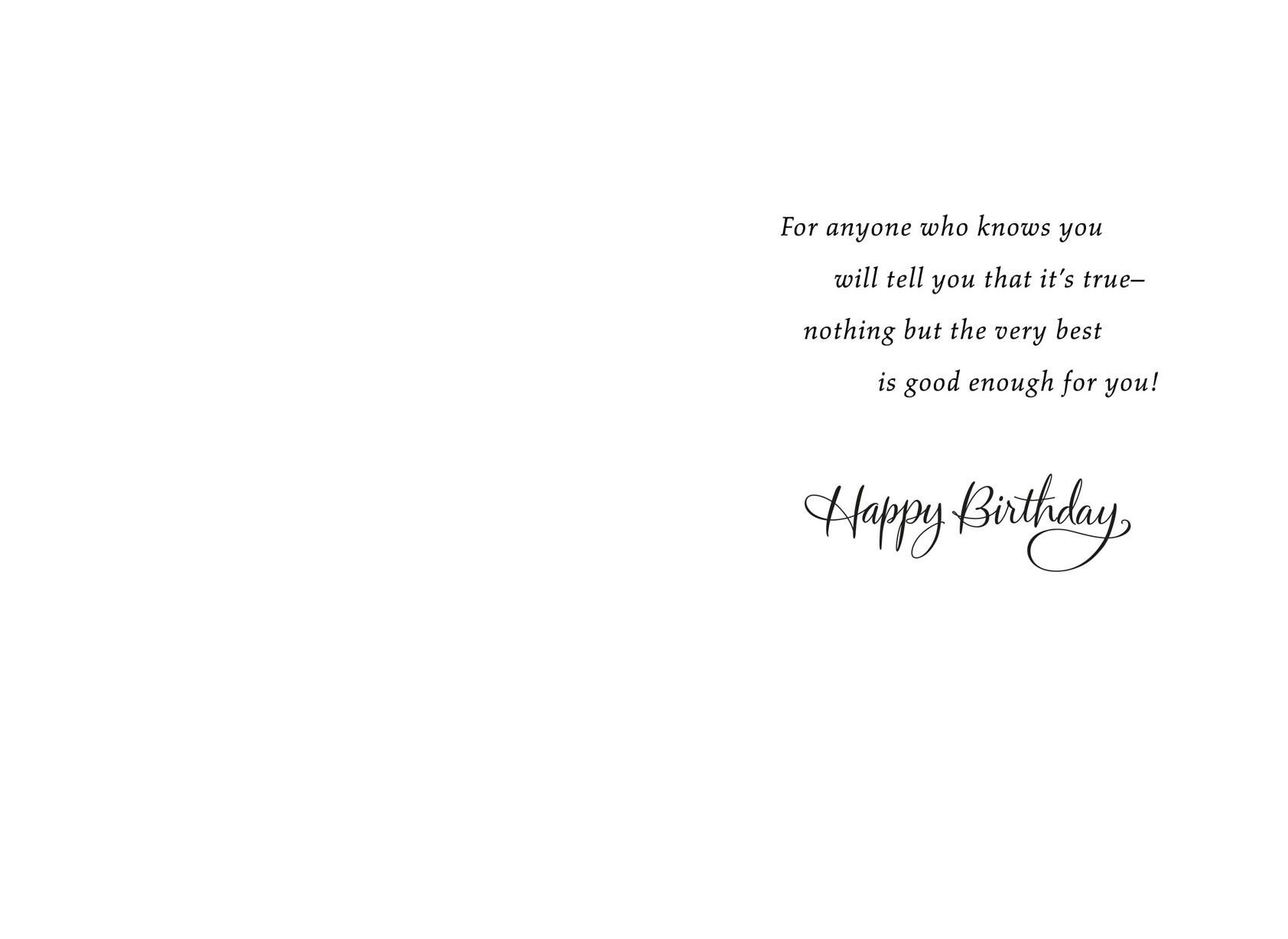 Leaves Wishing You the Best Birthday Card