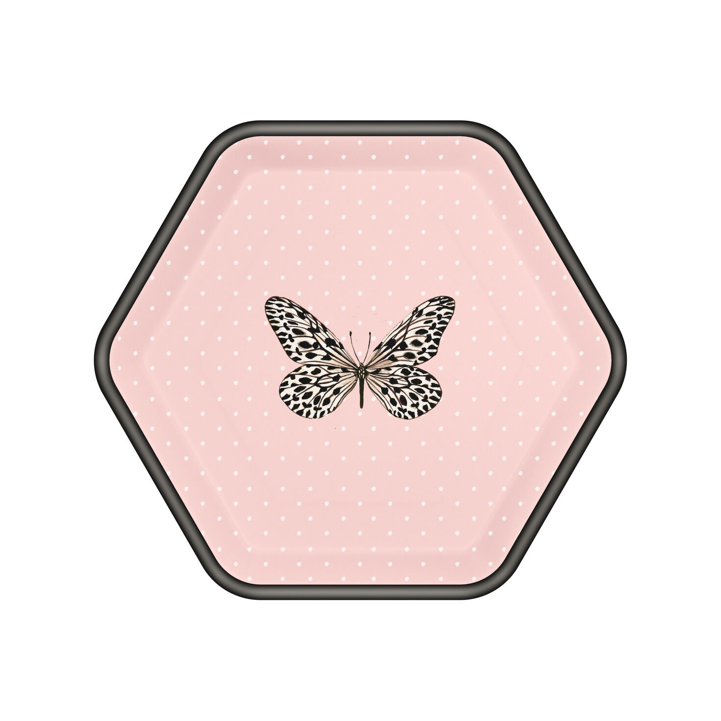 Butterfly on Pink Hexagonal Dessert Plates, Set of 8 for only USD 4.99 | Hallmark