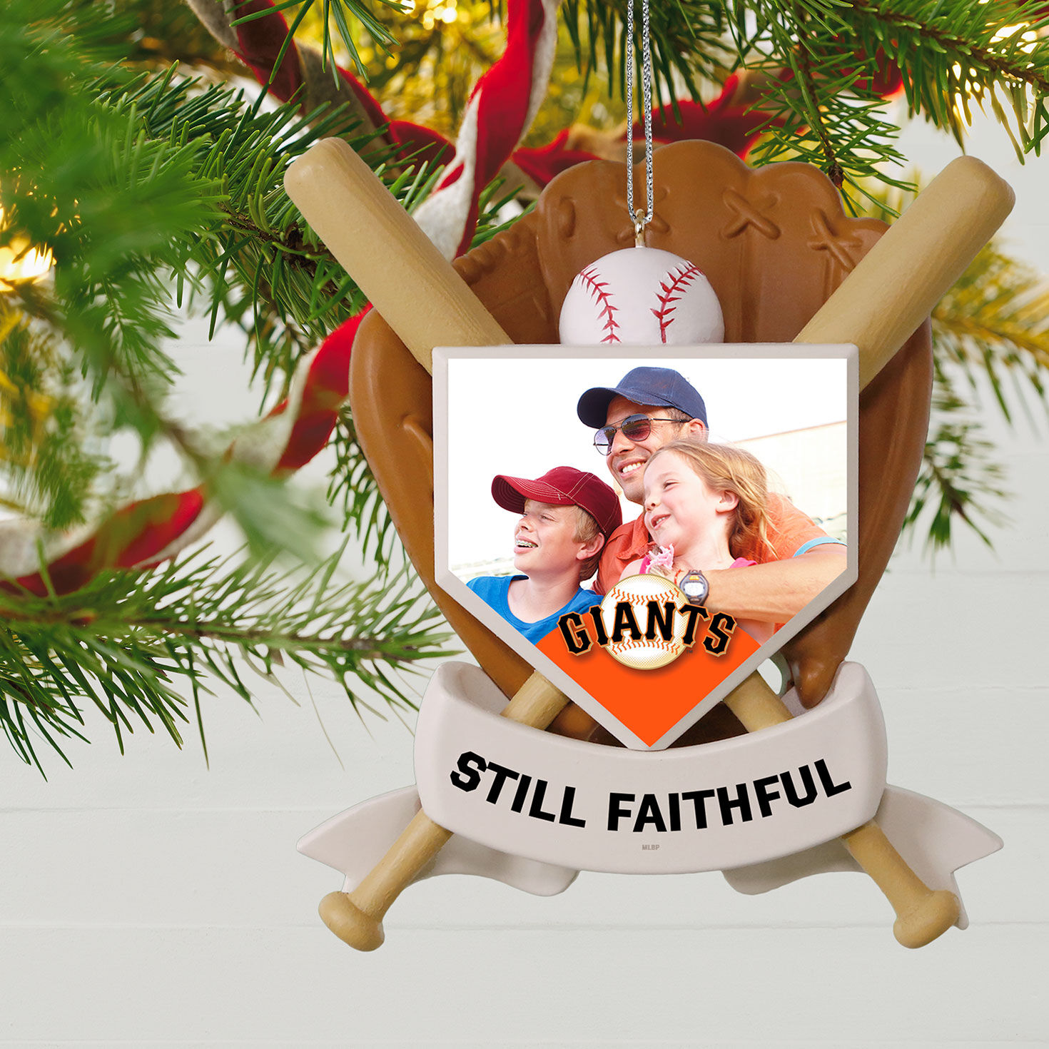 MLB San Francisco Giants™ Baseball Personalized Ornament, Custom Photo and Text for only USD 30.99 | Hallmark