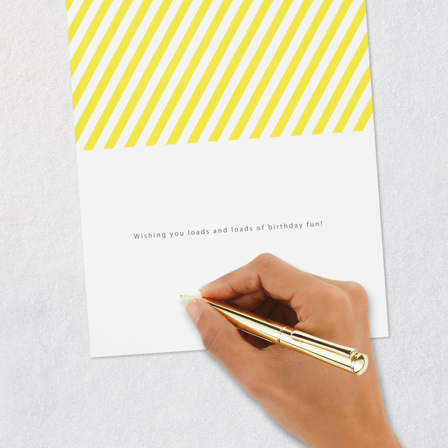 Yellow Construction Vehicles Kids Birthday Card Signing card image number 6