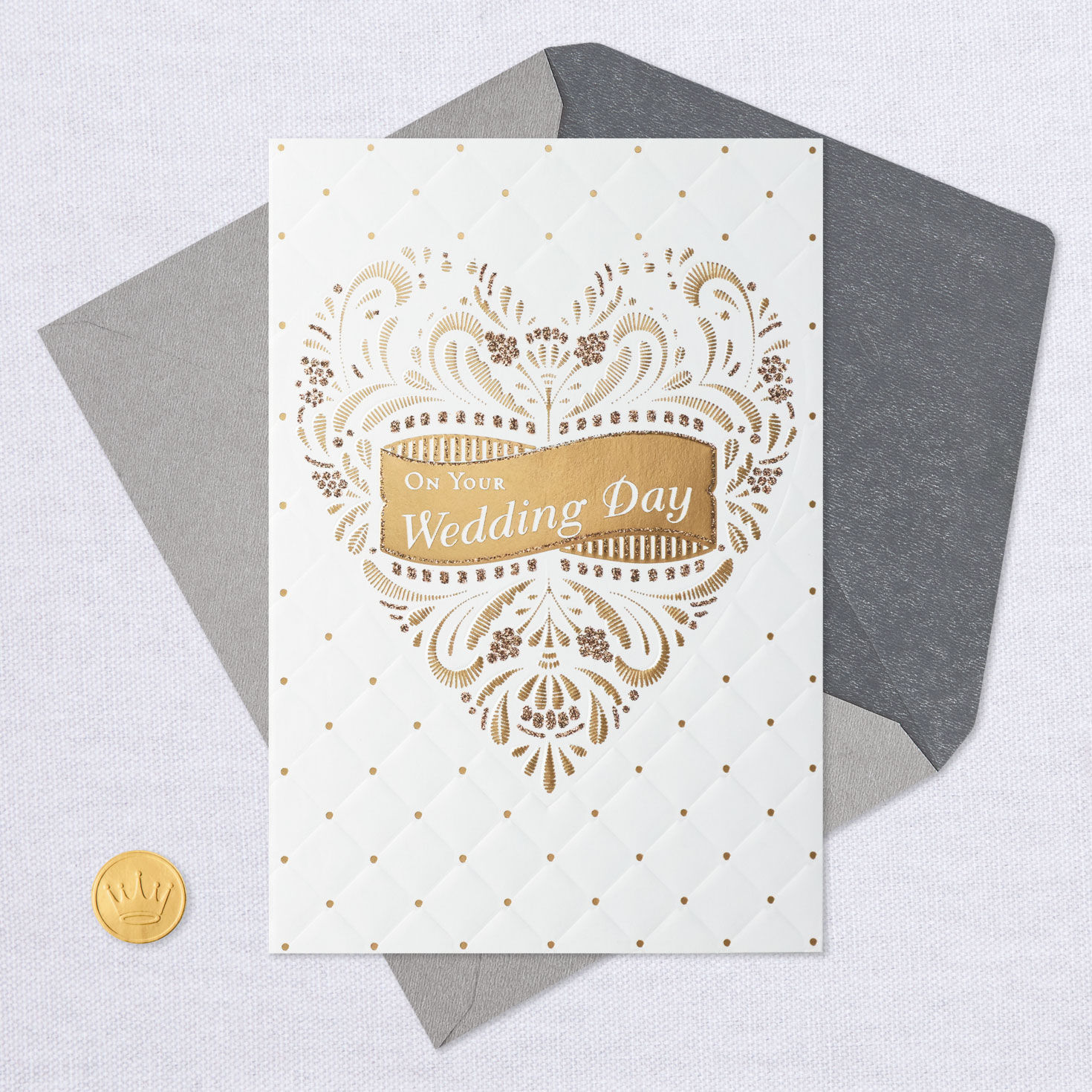 Mazel Tov Quilted Heart Wedding Card for only USD 3.99 | Hallmark