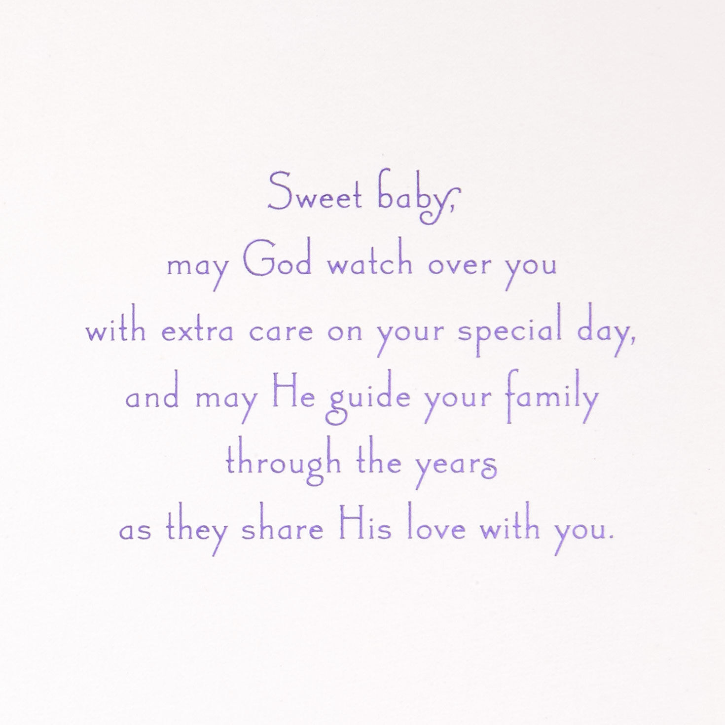 Sweet Baby Lullaby Prayer Baptism Card - Greeting Cards | Hallmark