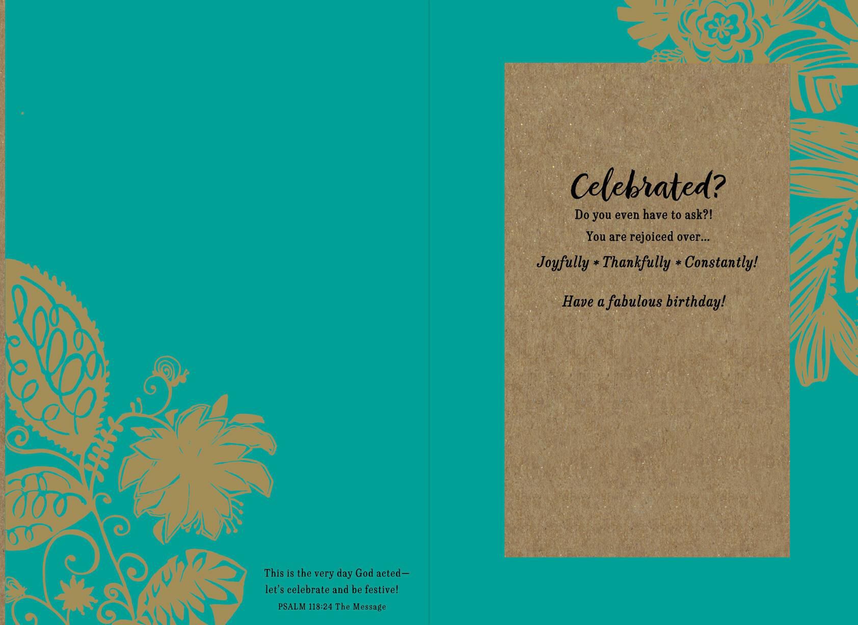 Fabulous Day Religious Birthday Card