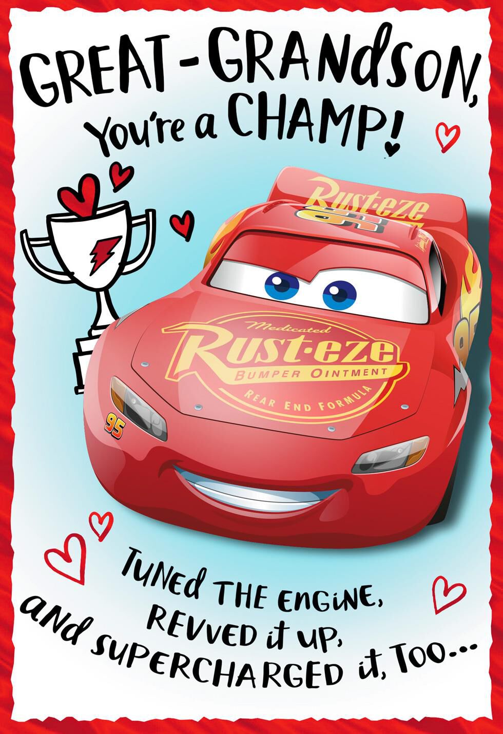 Disney/Pixar Cars You're a Champ Valentine's Day Card