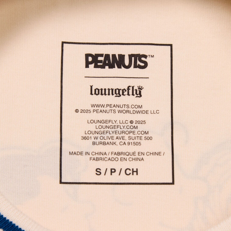 Peanuts Gang Cream Unisex T-Shirt With Snoopy shirt detail image number 4