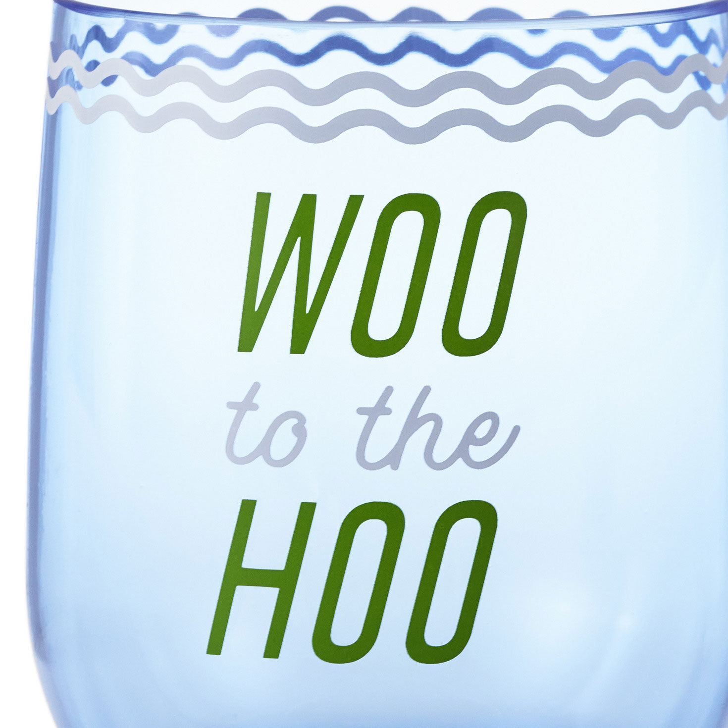 Blue Rocks Glass and Stemless Wine Glass Set closeup view image number 2