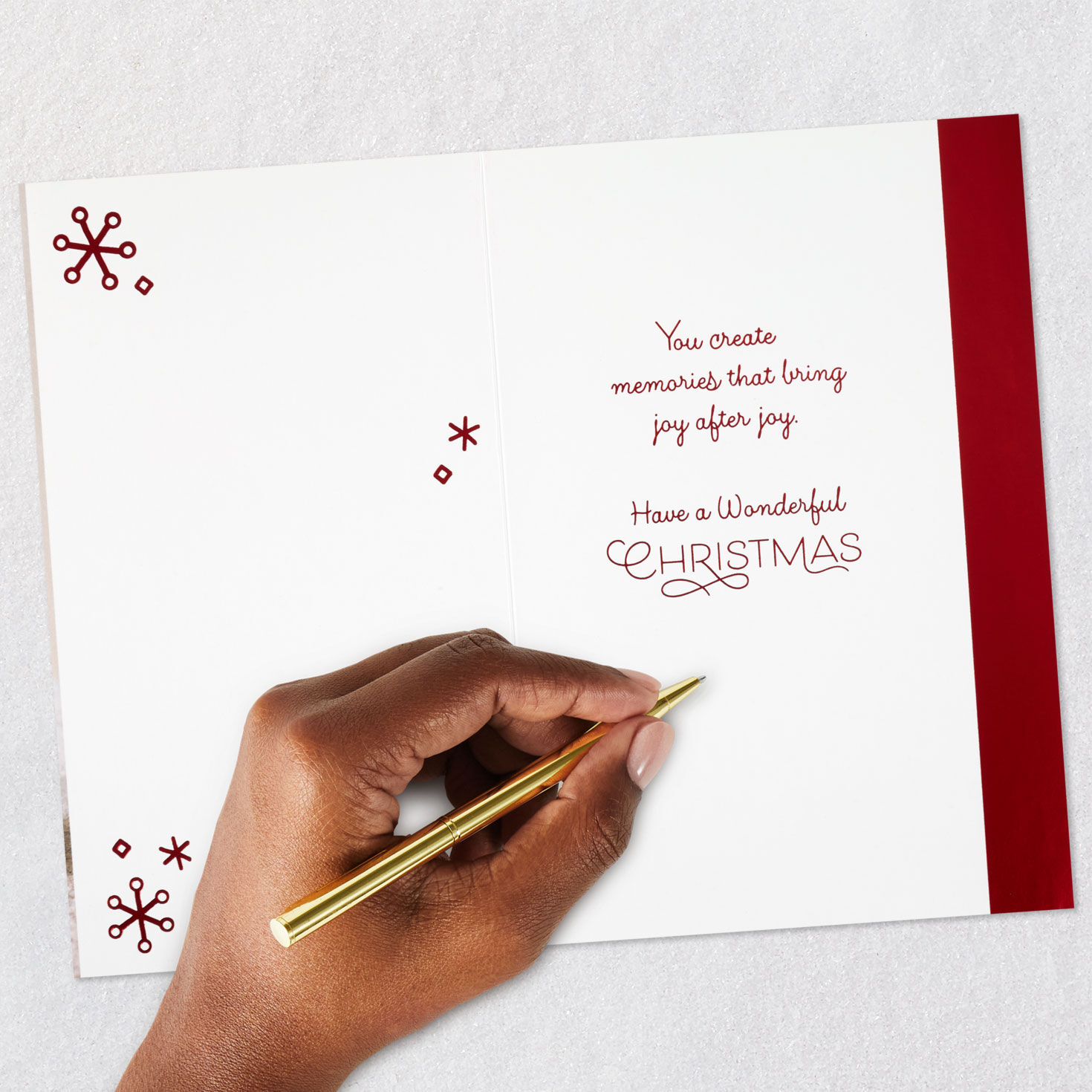 Gingerbread House Christmas Card for Daughter and Family Signing card image number 7