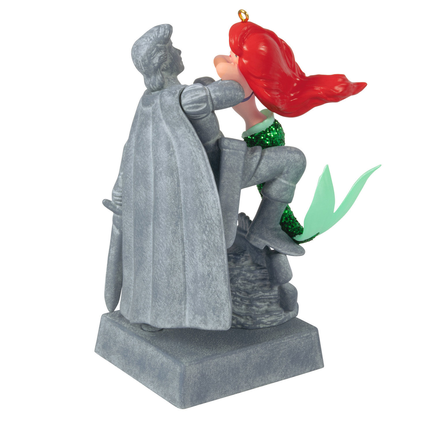 Little Mermaid Ariel and Prince Keepsake Ornament back image number 6