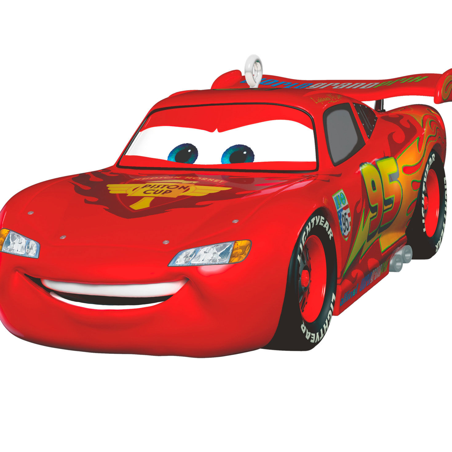 Disney Cars Lightning McQueen Keepsake Ornament upclose view image number 5