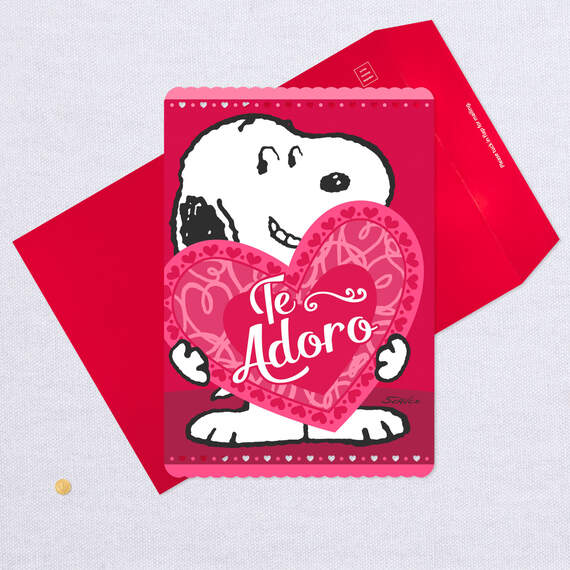 Peanuts® Snoopy Jumbo Spanish-Language Valentine's Day Card, 19.25", , large image number 5