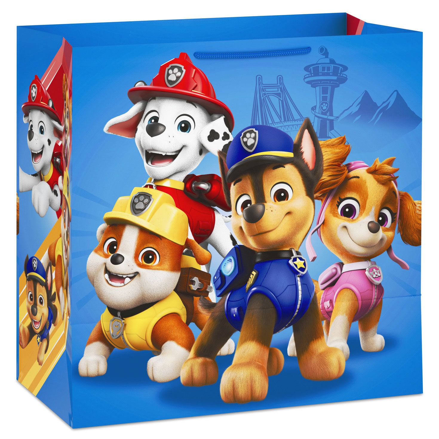 Paw Patrol Chase and Friends Extra-Deep Gift Bag back image number 6