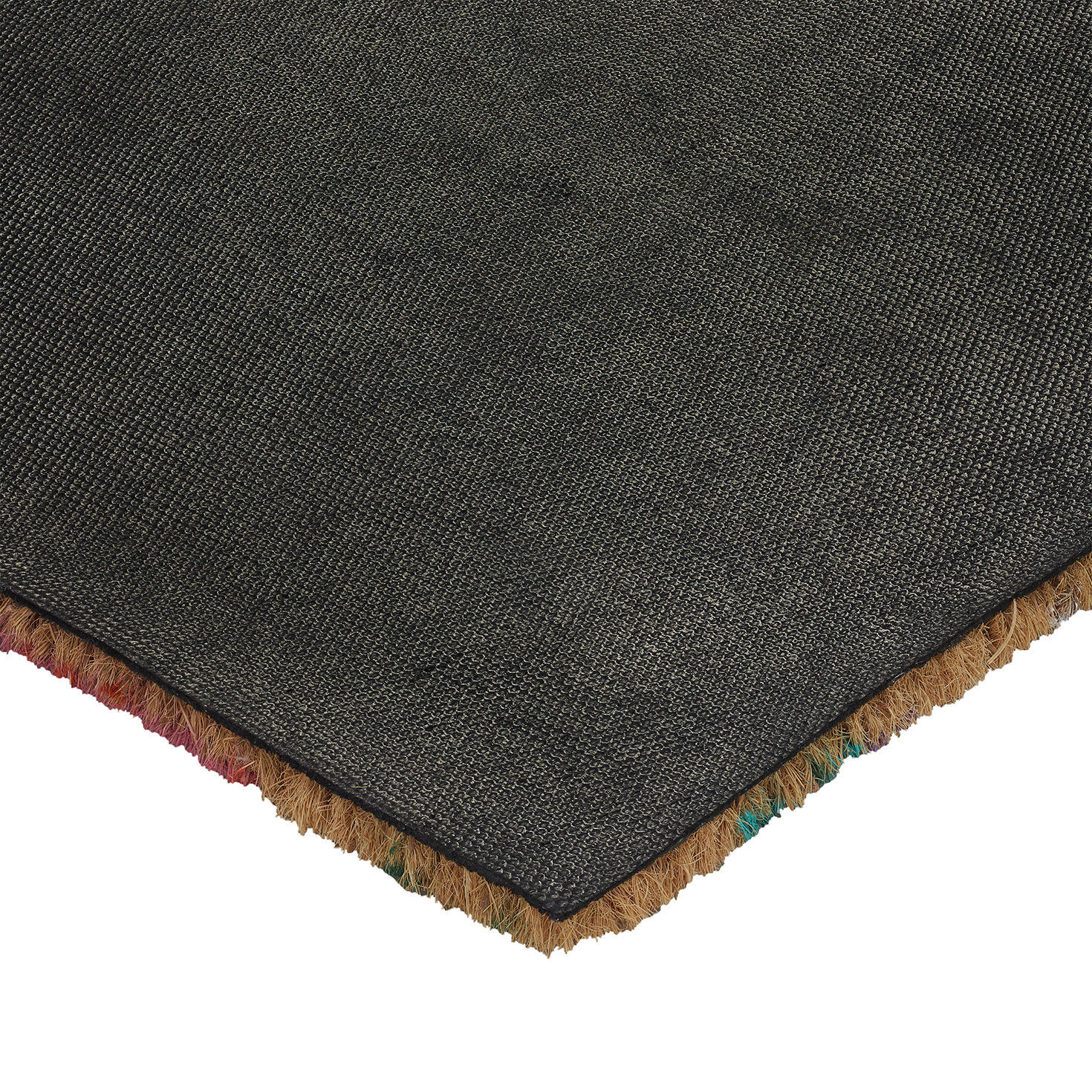 Illustrated Flowers Coir Outdoor Doormat back image number 5