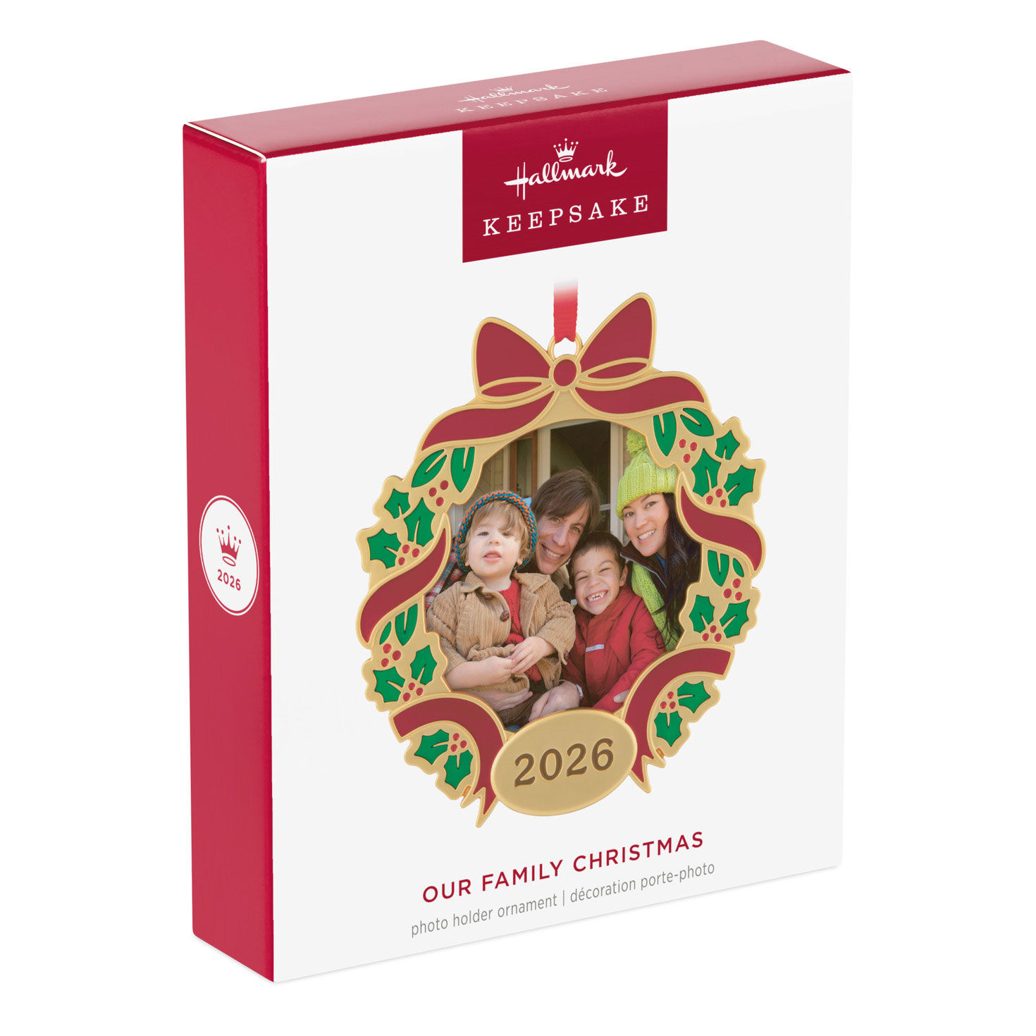 Metal Wreath Photo Frame Keepsake Ornament package front image number 7