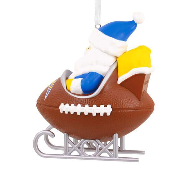 NFL Los Angeles Chargers Santa Football Sled Hallmark Ornament, , large image number 5