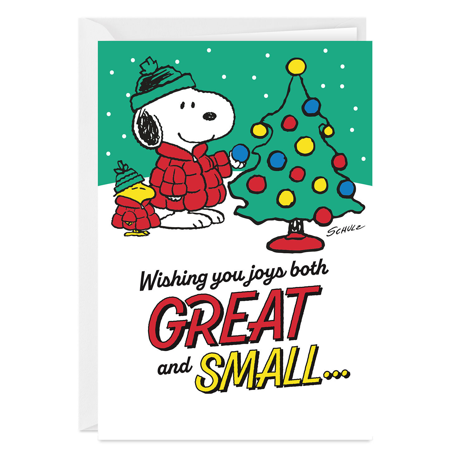 Peanuts® Snoopy Joys Great and Small Custom Christmas Card
