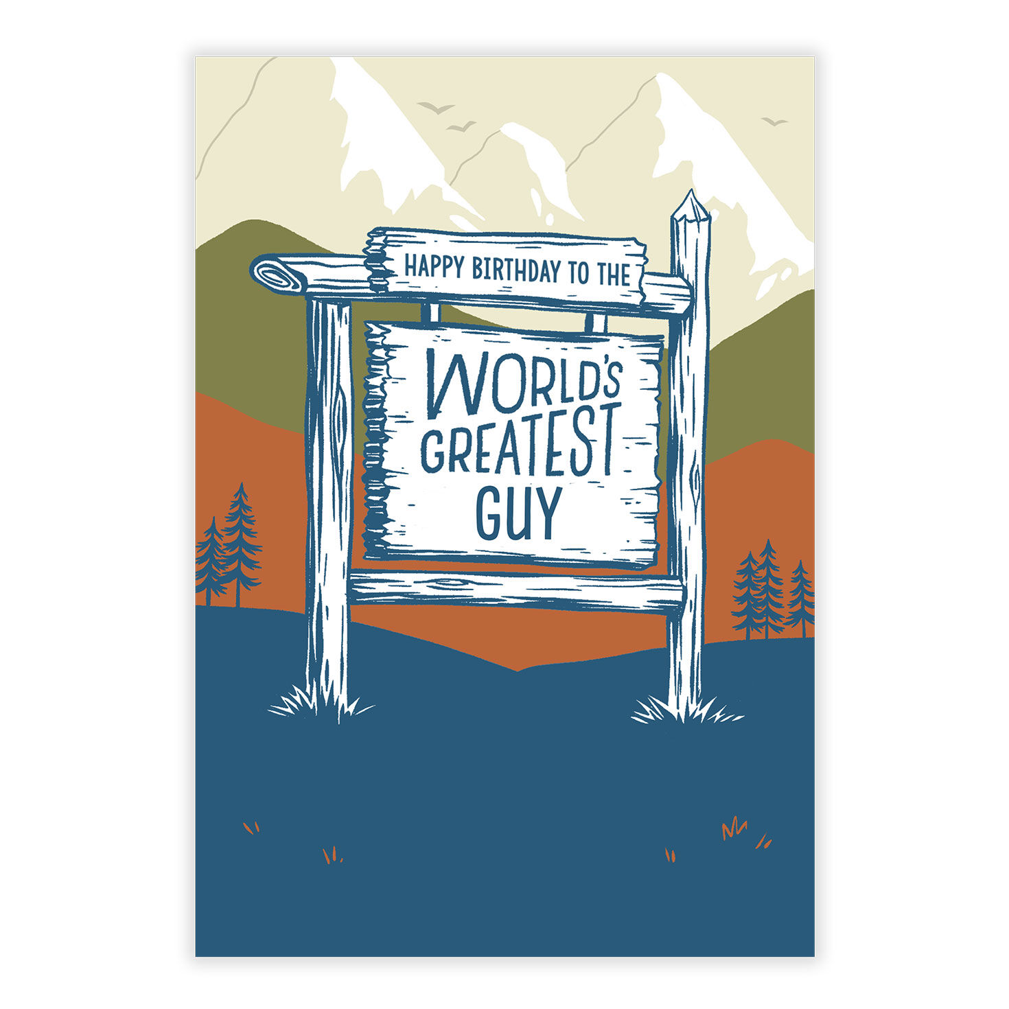 World's Greatest Camp Sign Personalized Card front image number 2