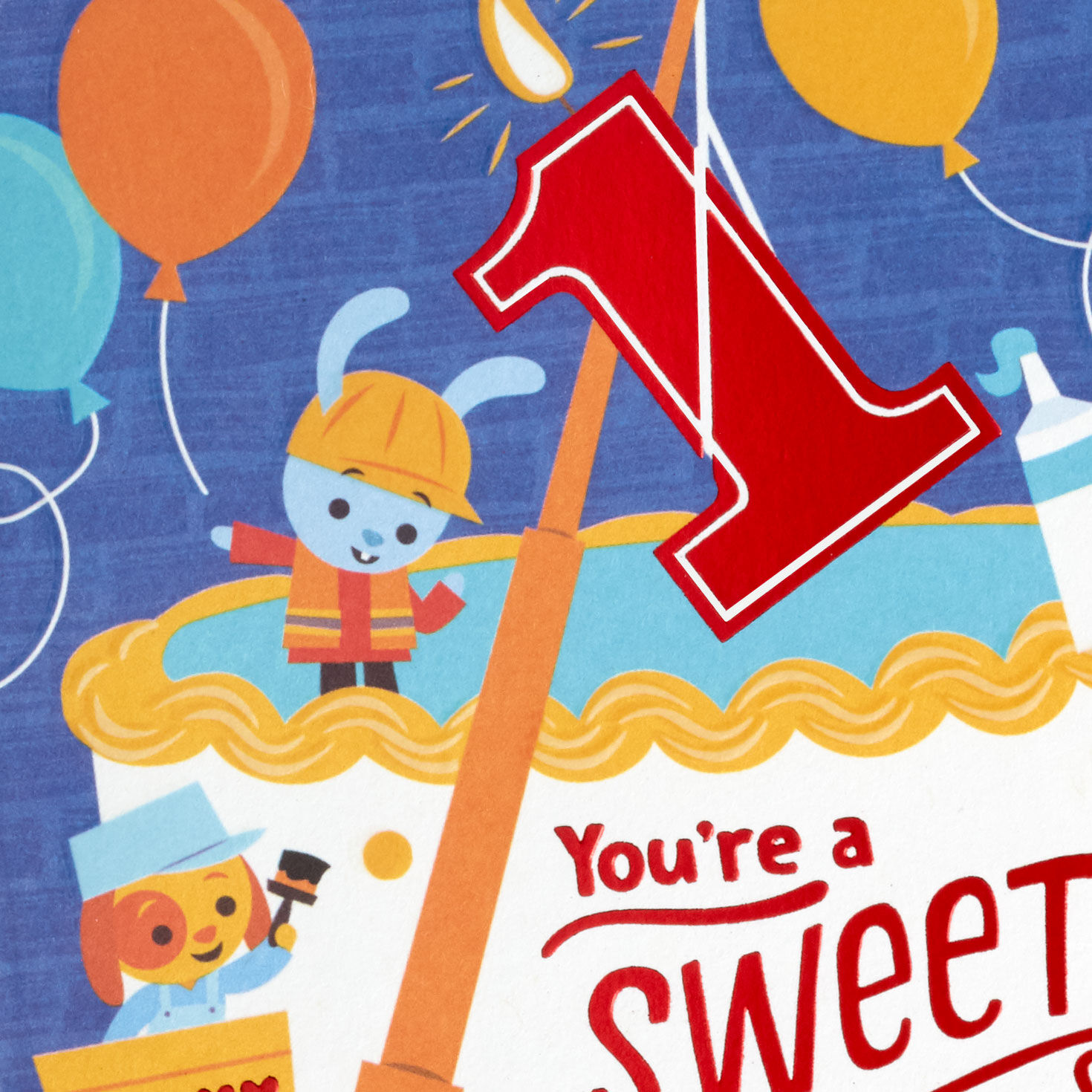 Construction Cake First Birthday Card for Boy for only USD 2.99 | Hallmark