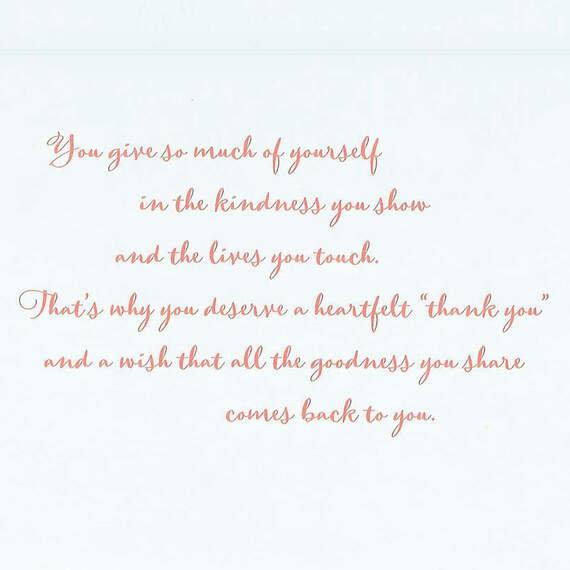 You Give So Much Thank-You Card, , large image number 2
