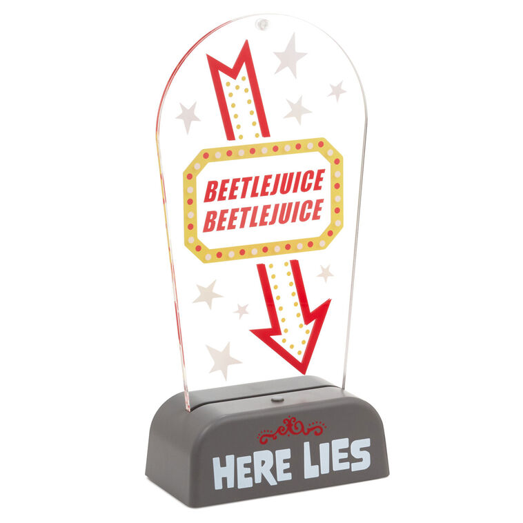 Beetlejuice™ Light-Up Tabletop Sign, 10.5"