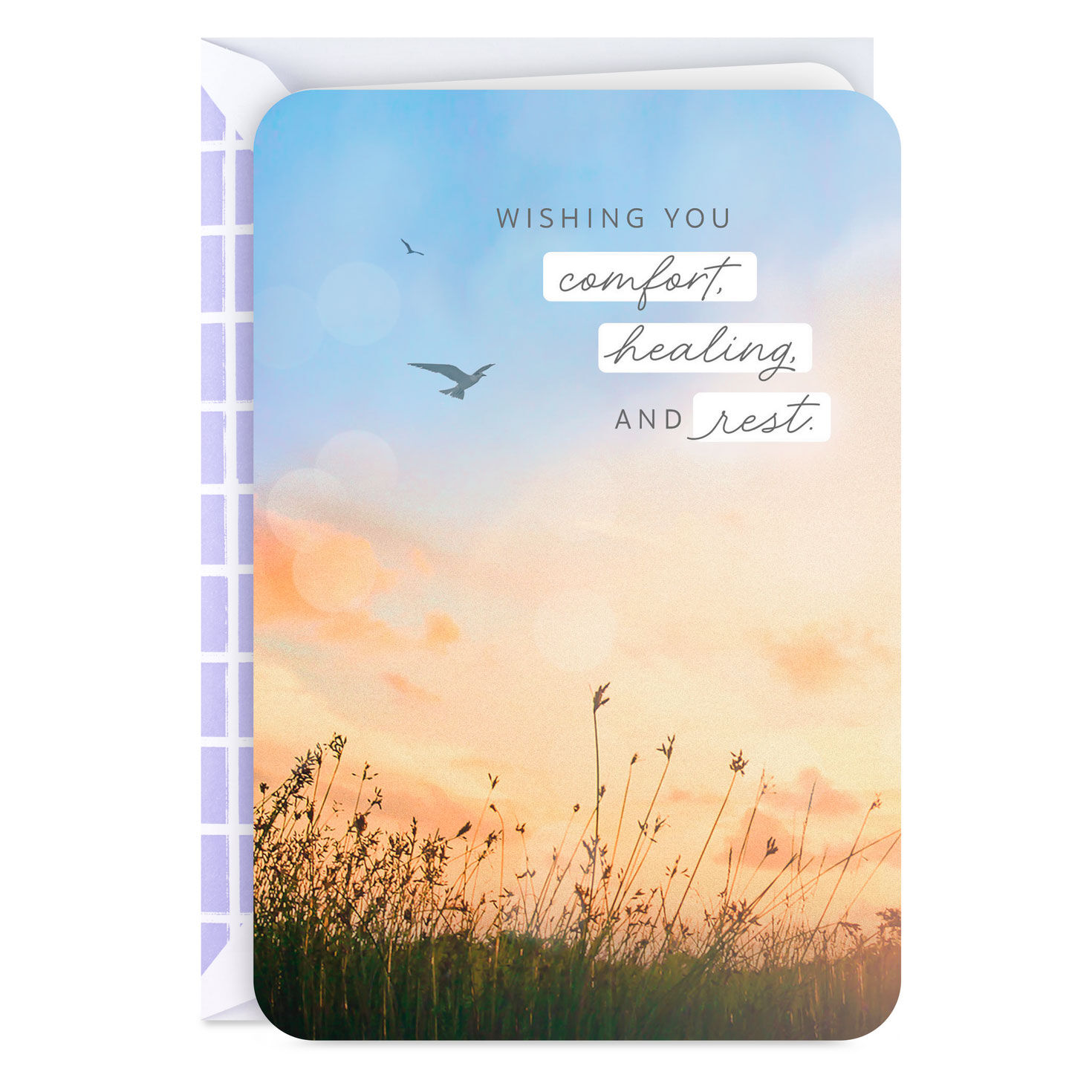 Comfort, Healing and Rest Get Well Card