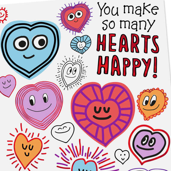 You Make Hearts Happy Valentine's Day Card, , large image number 4