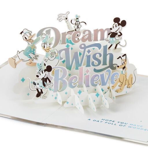 Disney 100 Years of Wonder Day Full of Wonder 3D Pop-Up Card, 