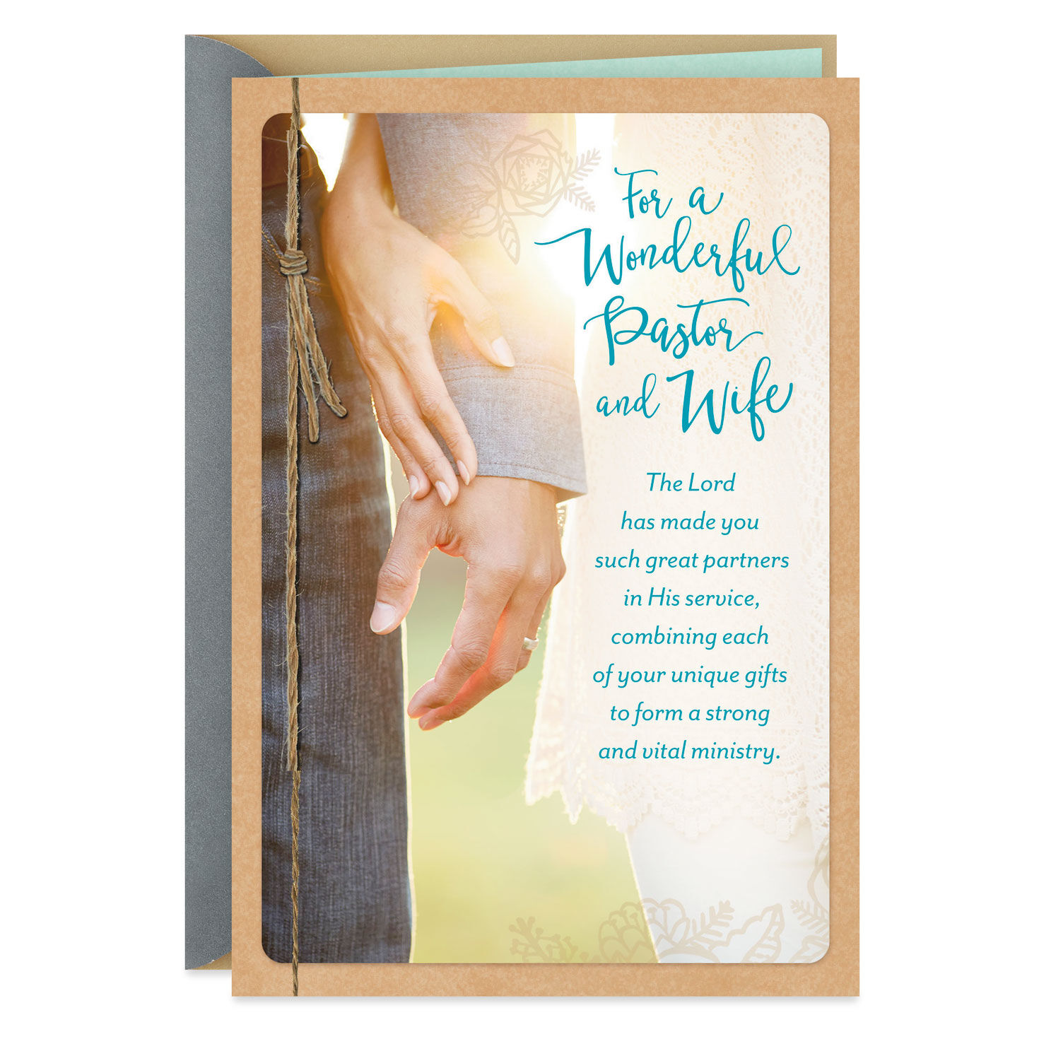 You're Great Partners in His Service Clergy Appreciation Card for Pastor and Wife