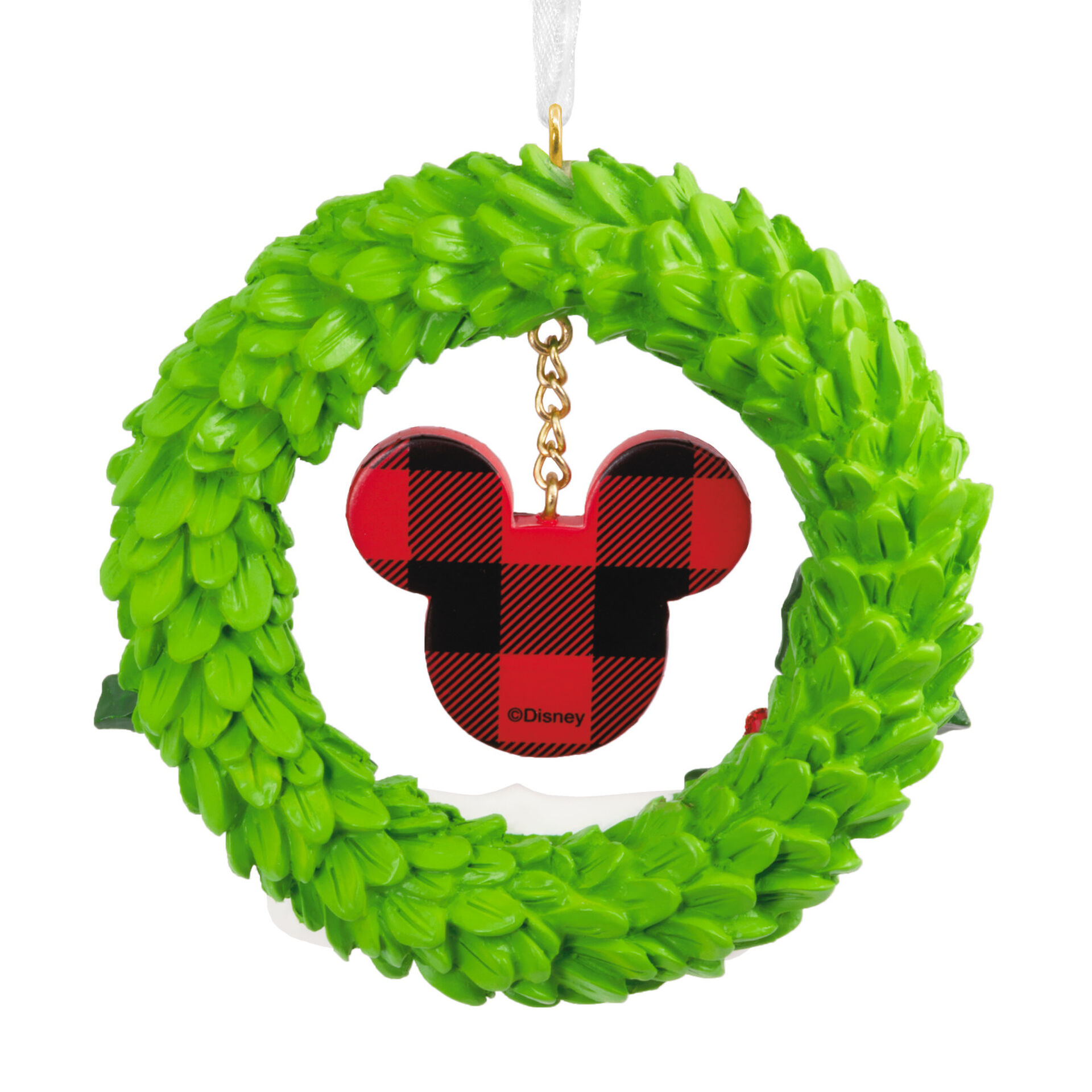 Disney Merry Mickey Icon Wreath Hallmark Ornament Gift Ornaments Hallmark