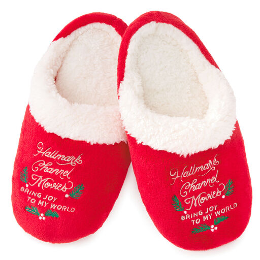 Hallmark Channel Joy to My World Women's Slippers, Small, 