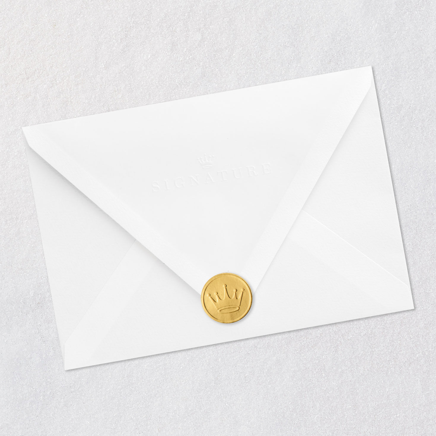 Green and Gold Golf Putter Pun Birthday Card Envelope Back with Seal image number 7