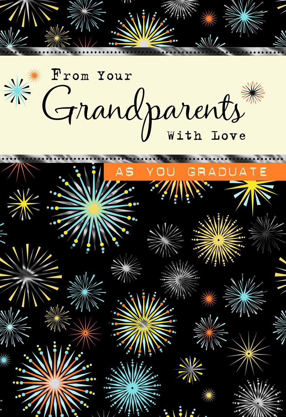 Fireworks Graduation Card From Grandparents