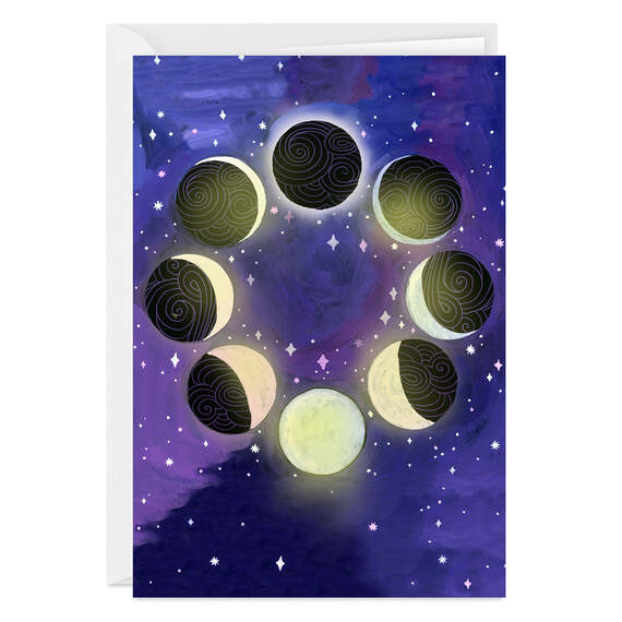Many Moons Folded Eclipse Photo Card