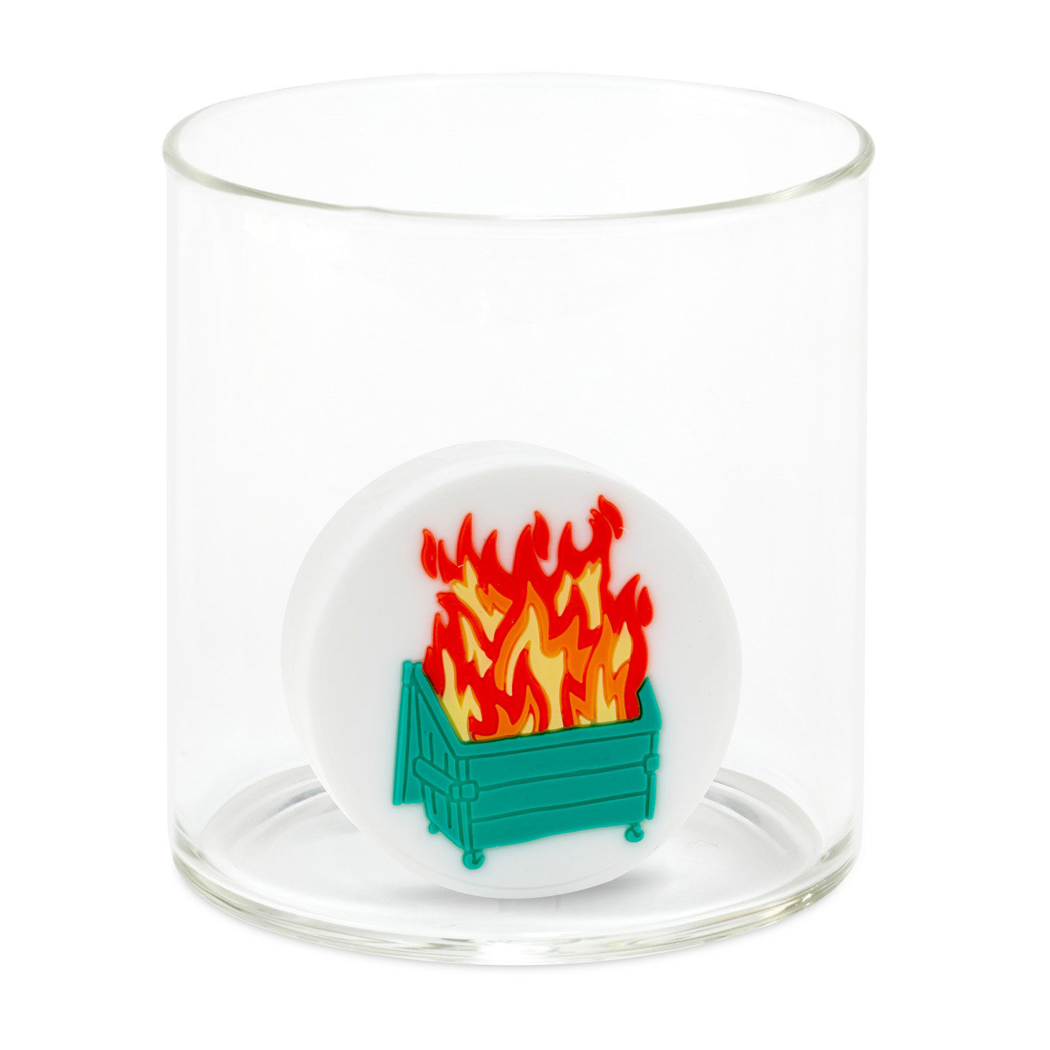 Charmers Dumpster Fire Funny Silicone Charm, 1.75" H, , large image number 3