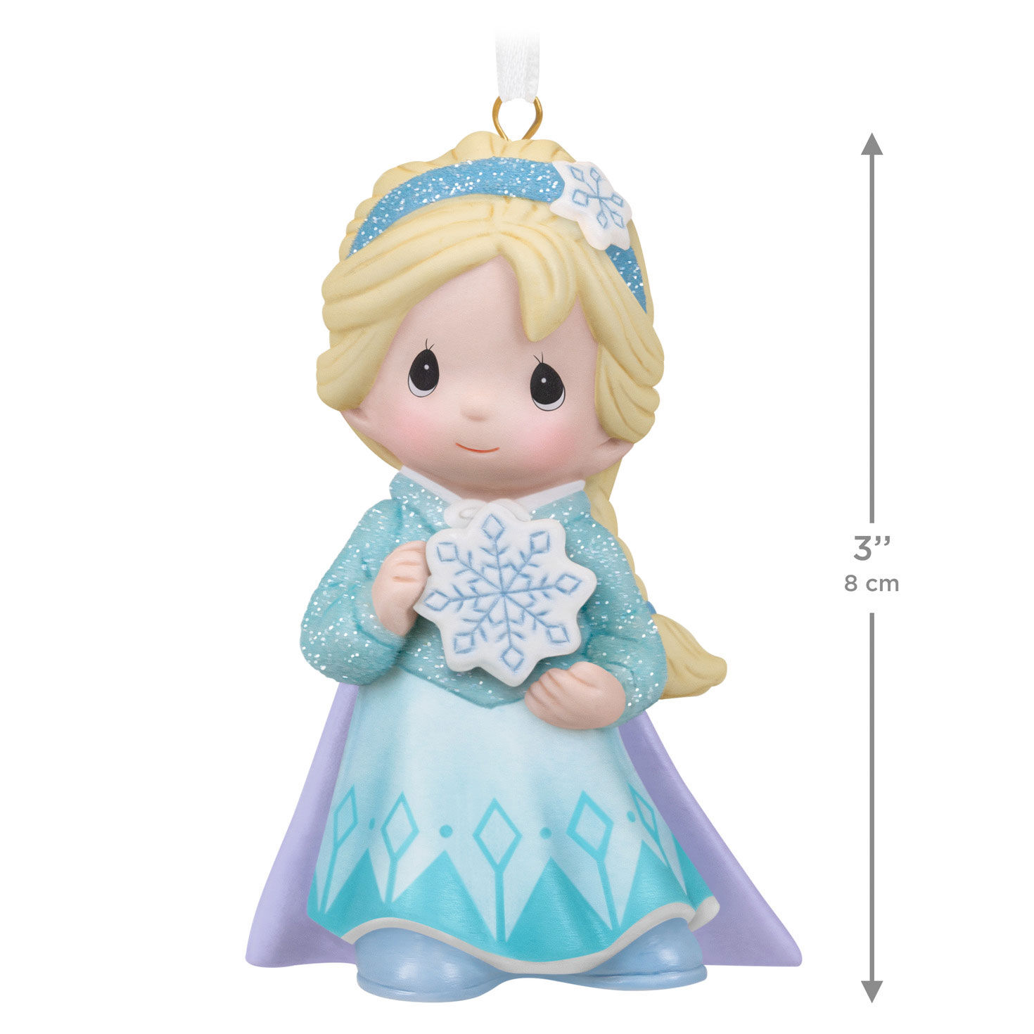 Precious Moments Frozen Elsa Keepsake Ornament measurement image number 3