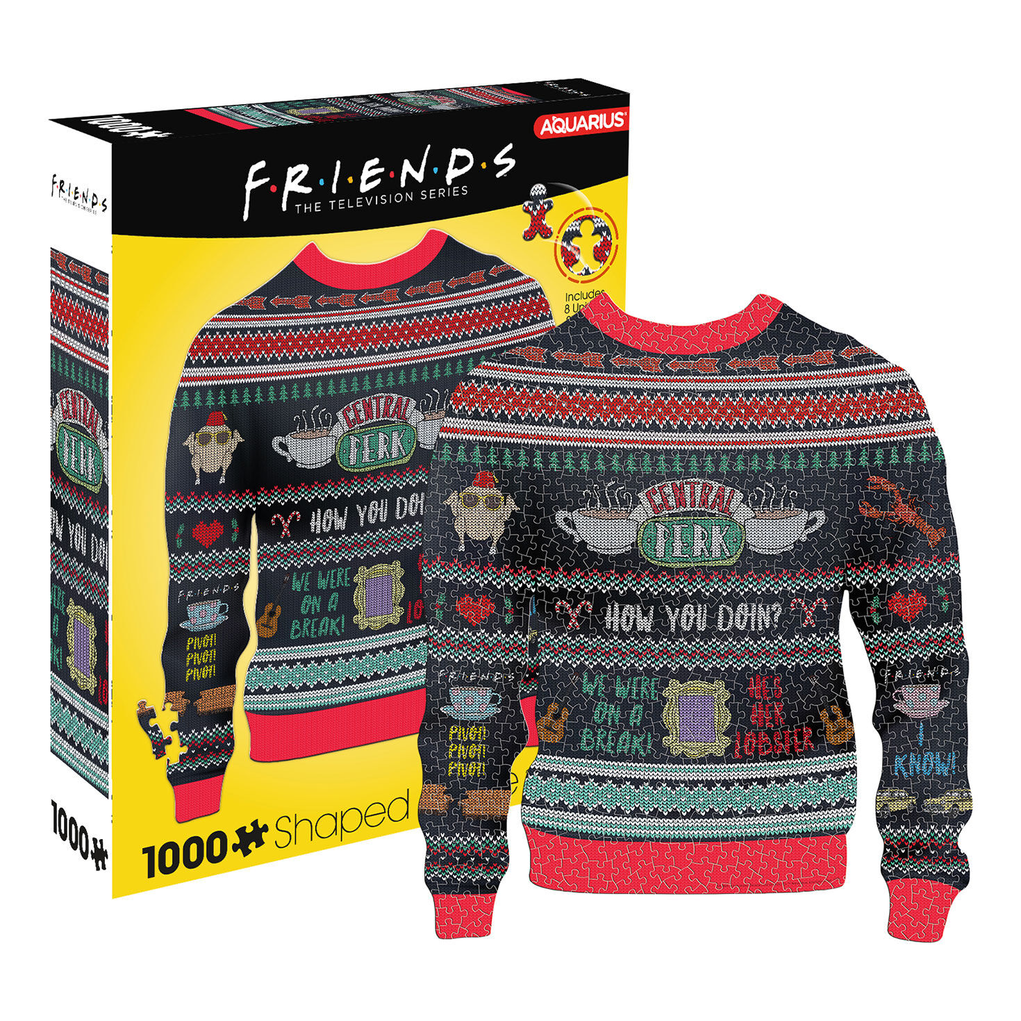 Friends Ugly Christmas Sweater-Shaped 