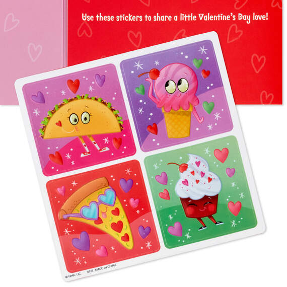 Smiles, Love and Fun Valentine's Day Card With Stickers, , large image number 6