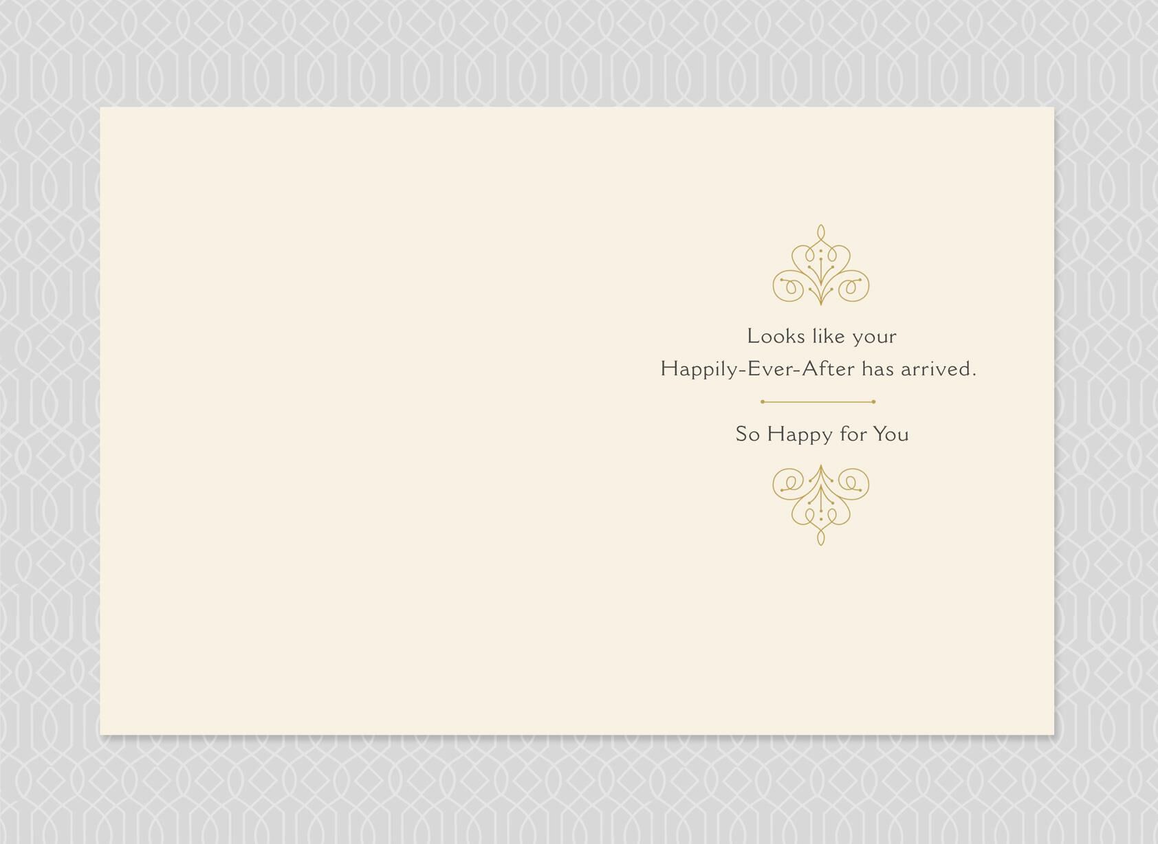 Disney Cinderella Happily Ever After Wedding Card