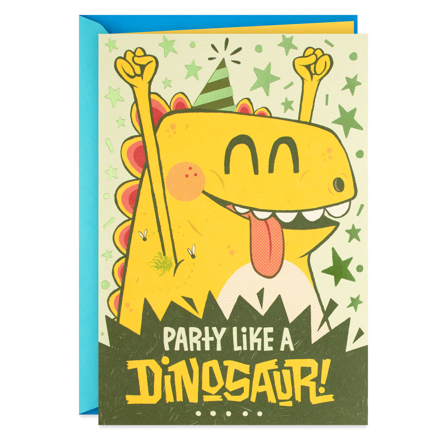 Party Like a Dinosaur Birthday Card With Stickers for only USD 3.99 | Hallmark