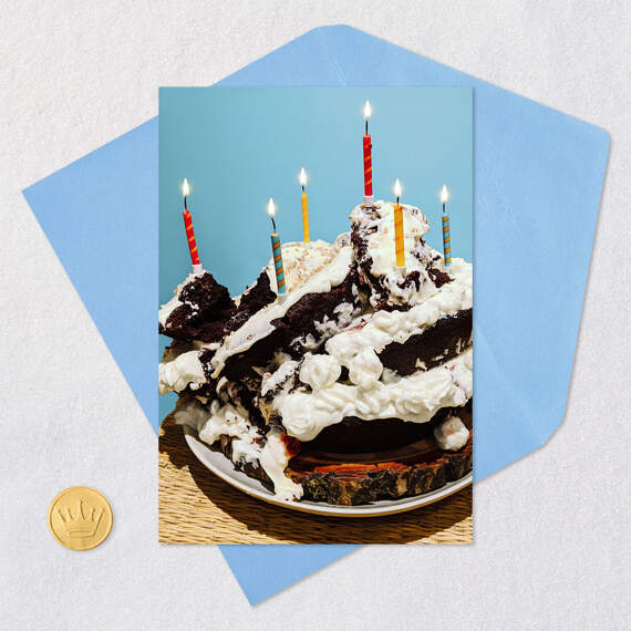 Smashed Cake Funny Birthday Card, , large image number 5