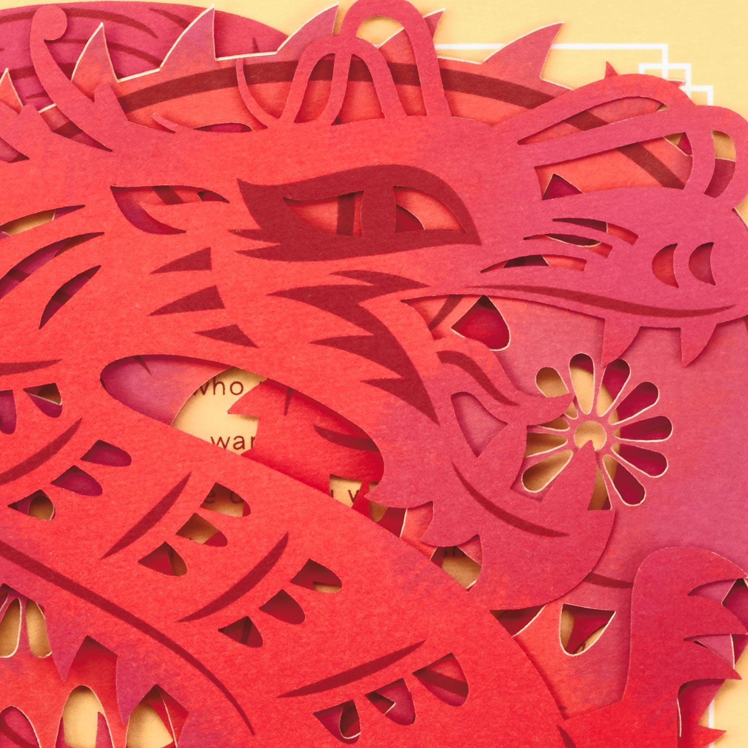 Red Dragon Chinese Zodiac Birthday Card Card Front Detail image number 5