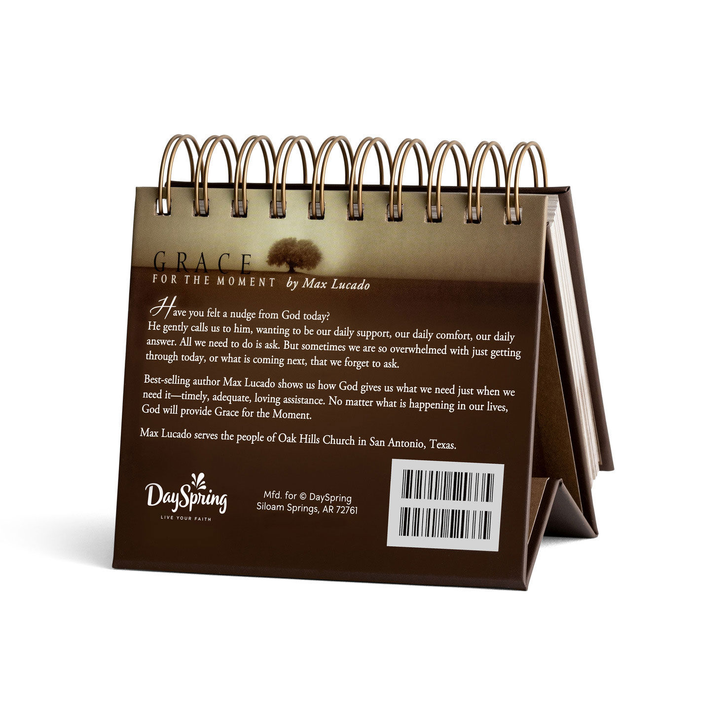 Max Lucado Grace for the Moment Perpetual Calendar back image number 2