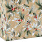 Holly and Berries on Kraft Small Holiday Gift Bag Base/Side Detail image number 5