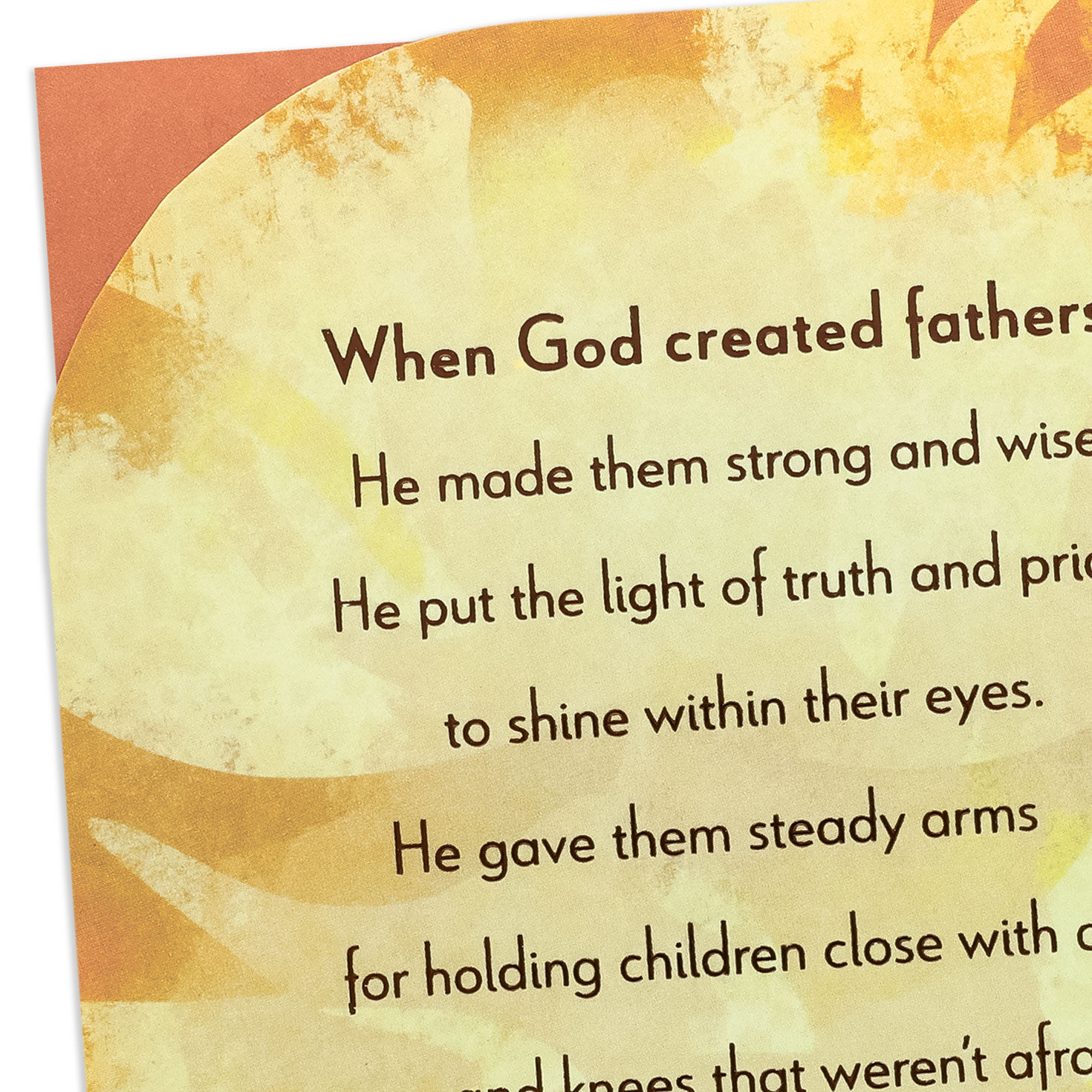 Man Kneeling in Prayer Religious Father's Day Card for Dad Card Front Detail image number 5