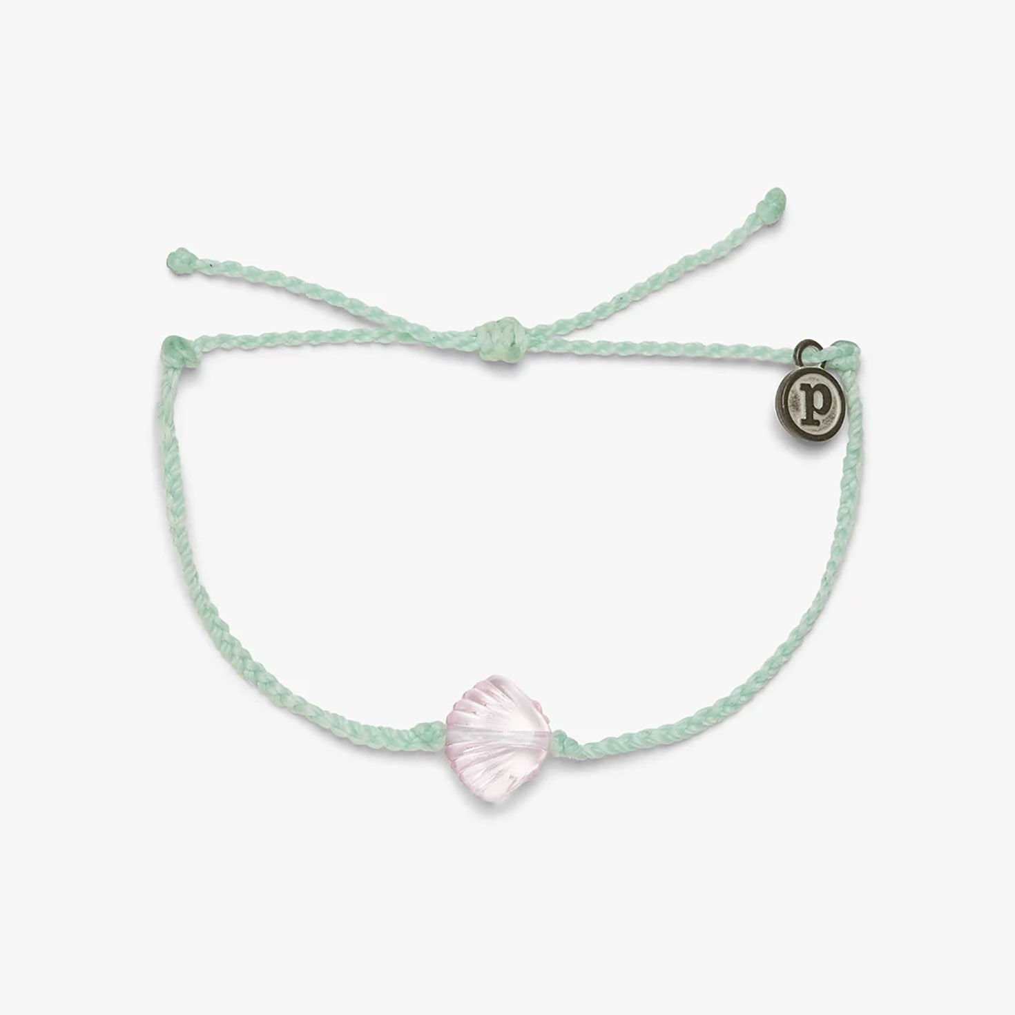 Pura Vida Shell Charm Seafoam Bitty Braid Bracelet for only USD 14.00 | Hallmark