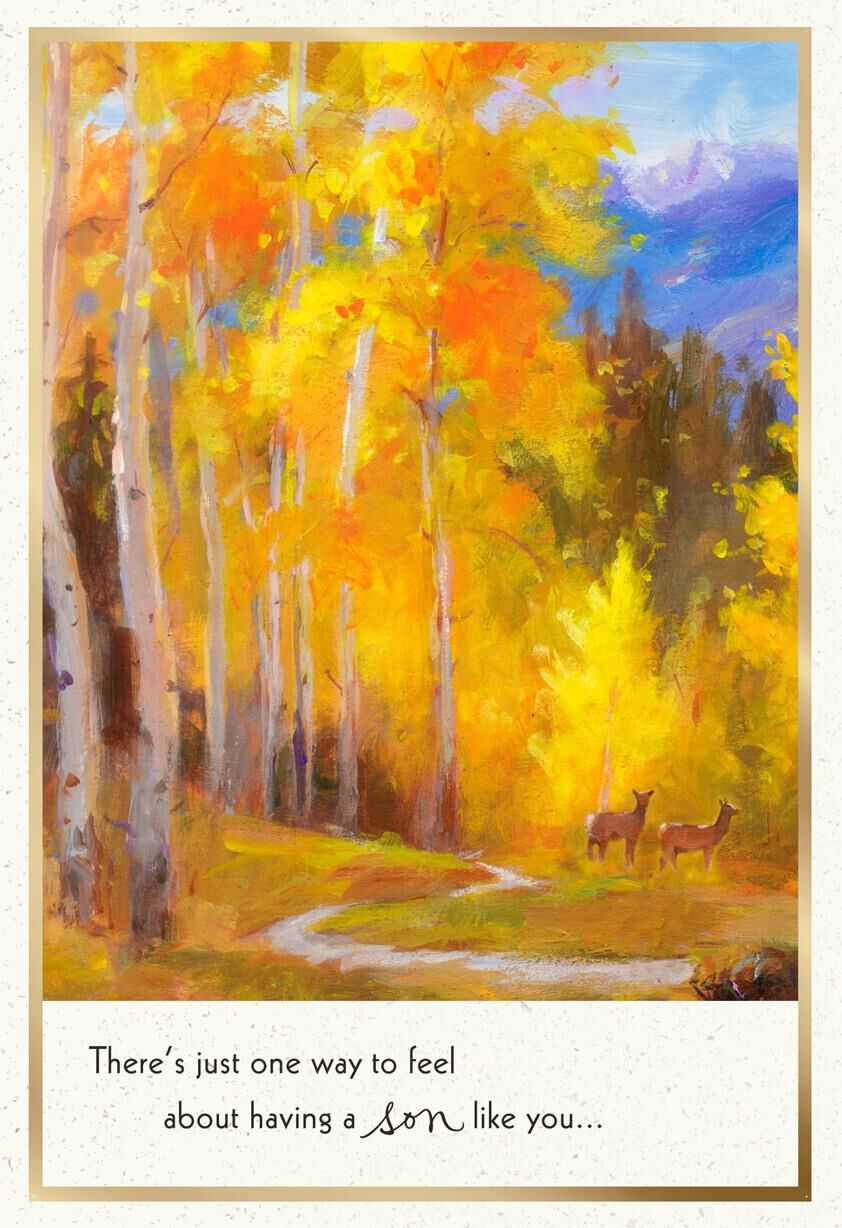 For Our Son Thanksgiving Card